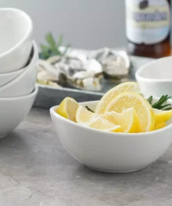 Wholesale ???? Sweese White Curve Porcelain Bowls ⌛ -Sweese Elegant Shop 10oz 3