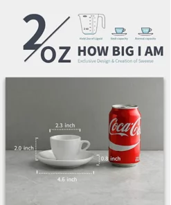 Best Pirce ???? Sweese Porcelain Espresso Cups with Saucers ???? -Sweese Elegant Shop 20200415165542