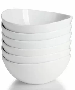 Wholesale ???? Sweese White Curve Porcelain Bowls ⌛ -Sweese Elegant Shop 28oz 2