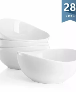 Wholesale ???? Sweese White Curve Porcelain Bowls ⌛ -Sweese Elegant Shop 28oz 4 28685b9b 5214 4a5f b5bb 6c92ab498485
