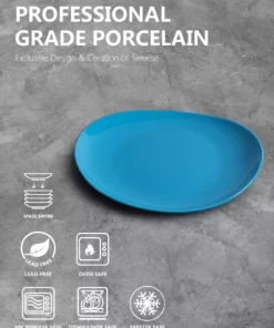 Brand new ???? Sweese Steel Blue Curved Porcelain Plates ❤️ 9 Brand new ???? Sweese Steel Blue Curved Porcelain Plates ❤️ -Sweese Elegant Shop 331813246231dd961c25913ffcba4850