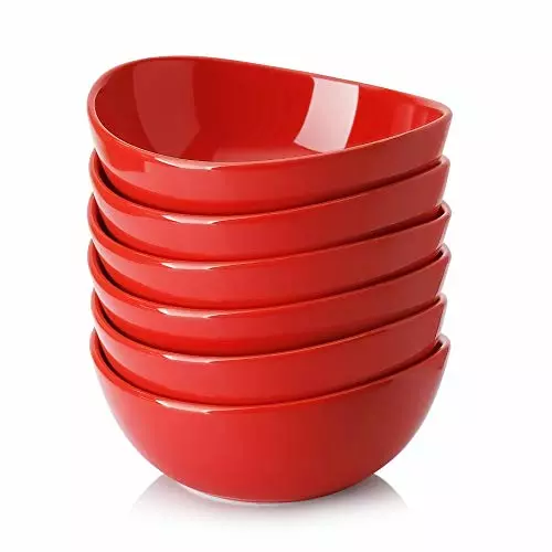 Outlet ???? Sweese Red Curved Porcelain Bowls ???? 5 Outlet ???? Sweese Red Curved Porcelain Bowls ???? - Image 5