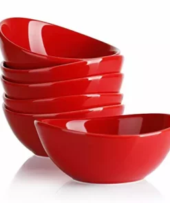 Outlet ???? Sweese Red Curved Porcelain Bowls ???? 7 Outlet ???? Sweese Red Curved Porcelain Bowls ???? -Sweese Elegant Shop 41TMSEsxh9L 1