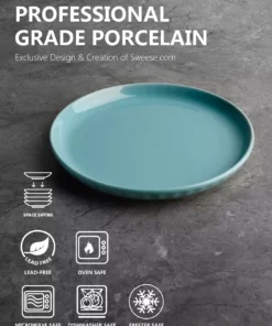 Cheap ???? Sweese Hot Assorted Fluted Round Porcelain Plates ???? -Sweese Elegant Shop 43894e0c3e2081f9c7147c7afce24147