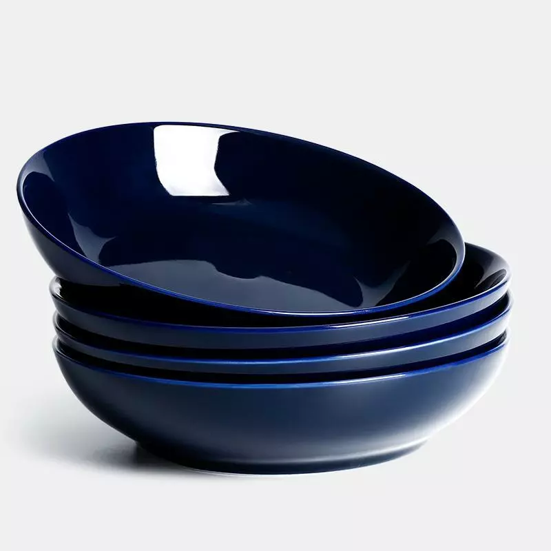 Wholesale ???? Sweese Navy Porcelain Pasta Bowls ???? 1 Wholesale ???? Sweese Navy Porcelain Pasta Bowls ????