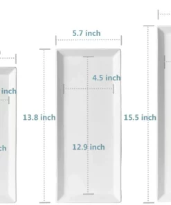 Wholesale ❤️ Sweese Porcelain Rectangular Platters, Set of 3 ???? -Sweese Elegant Shop 61JxY 4rJoL. AC SL1500 f4eb29fe 9758 4758 8b87 6c0a51584725