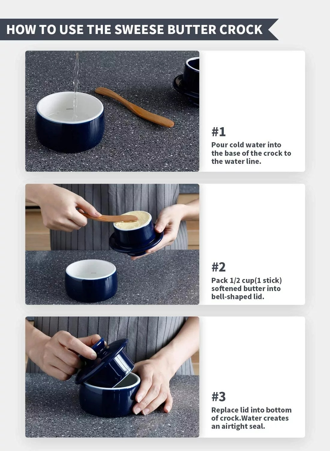 Best reviews of ❤️ Sweese 4 Ounce Butter Crock with Water Line ???? 7 Best reviews of ❤️ Sweese 4 Ounce Butter Crock with Water Line ???? - Image 7