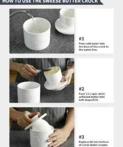 Deals ???? New Porcelain Sweese Butter Crock ❤️ -Sweese Elegant Shop 71z8oyOVGKL. AC SL1500 0f5b5832 5b0d 43c1 8ddc b8ec0bd7146f