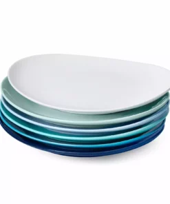 Deals ???? Sweese Blue Assorted Curved Porcelain Plates ???? -Sweese Elegant Shop 752bb4292b0ab4d7dac53bcc947f1d6f