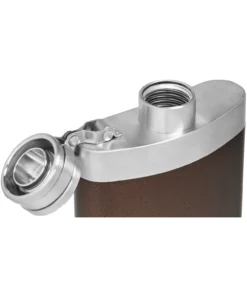 Deals ???? Stanley Master Unbreakable Hip Flask | 8 OZ ???? -Sweese Elegant Shop B2B Web PNG The Master Unbreakable Hip Flask 8oz Bronze Moon Lid Detail