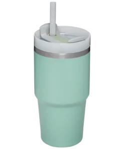 New ???? Stanley The Quencher H2.0 FlowState™ Tumbler | 20 OZ ???? -Sweese Elegant Shop B2B Web PNG The Quencher H2 O FlowState Tumbler 20oz Eucalyptus Hero Back
