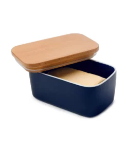 Wholesale ???? Sweese Airtight Butter Dish with Beechwood Lid ⌛ -Sweese Elegant Shop Ceramicbutterdish 2