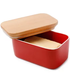 Wholesale ???? Sweese Airtight Butter Dish with Beechwood Lid ⌛ -Sweese Elegant Shop Ceramicbutterdish 9c42e0e5 24d8 49bd a141 5c8da0eb07d5