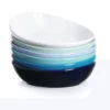 Coupon ???? Sweese Blue Assorted Curved Ceramic Pasta Bowls ????