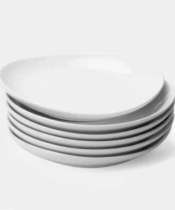 Deals ⌛ Sweese White Curved Porcelain Plates ????
