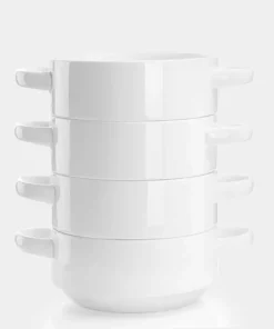 Wholesale ???? Sweese Porcelain Soup Bowls with Handles ???? 9 Wholesale ???? Sweese Porcelain Soup Bowls with Handles ???? -Sweese Elegant Shop Lug soup bowl