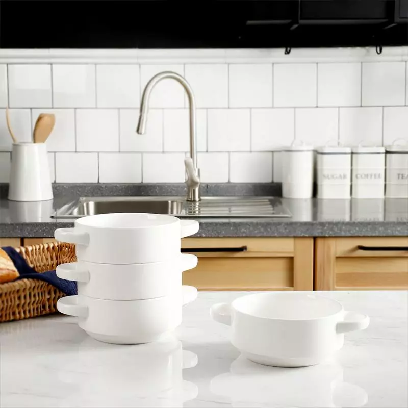 Wholesale ???? Sweese Porcelain Soup Bowls with Handles ???? 3 Wholesale ???? Sweese Porcelain Soup Bowls with Handles ???? - Image 3