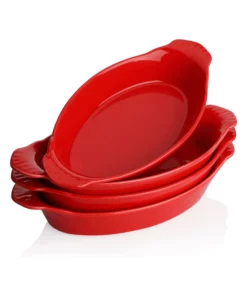 Buy ???? Sweese Porcelain Oval Au Gratin Pans ???? -Sweese Elegant Shop OvalAuGratinPans