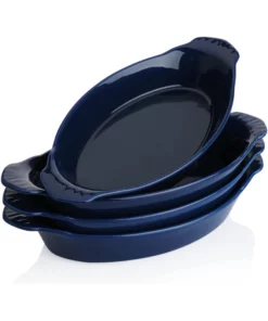 Buy ???? Sweese Porcelain Oval Au Gratin Pans ???? -Sweese Elegant Shop OvalAuGratinPans 3
