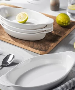 Buy ???? Sweese Porcelain Oval Au Gratin Pans ???? -Sweese Elegant Shop OvalAuGratinPans 5