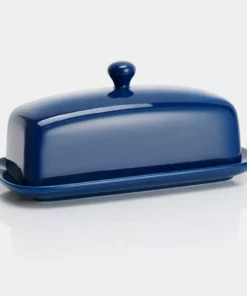 Outlet ⭐ Sweese Porcelain Rectangle Butter Dish with Lid ✔️ 11 Outlet ⭐ Sweese Porcelain Rectangle Butter Dish with Lid ✔️ -Sweese Elegant Shop Porcelain Butter Dish with Lid Navy f4e44489 e8e9 471f 9890 48372dc09300