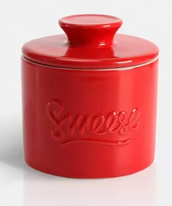 Best reviews of ???? Porcelain Sweese Butter Crock ???? -Sweese Elegant Shop Porcelain Butter Keeper Crock Red de6c090b 0317 47be bf7d 037636417d6f