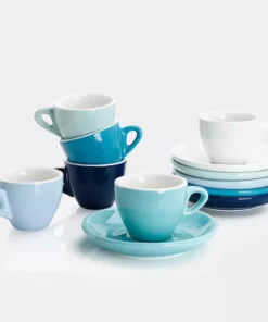 Buy ???? Sweese Porcelain Coffee Cups with Saucers ????