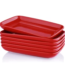 Best Sale ???? Sweese Rectangular Salad Plates, Set of 6 ???? -Sweese Elegant Shop RectangulardessertPlates