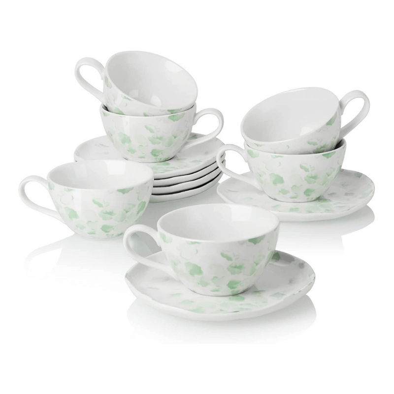 Cheap ???? Sweese Rose Porcelain Tea Cups and Saucers ???? 2 Cheap ???? Sweese Rose Porcelain Tea Cups and Saucers ???? - Image 2