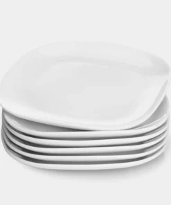 Best Sale ❤️ Sweese Square White Porcelain Plates ????