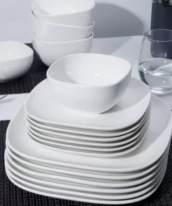 Best Sale ❤️ Sweese Square White Porcelain Plates ???? 7 Best Sale ❤️ Sweese Square White Porcelain Plates ???? -Sweese Elegant Shop Square dinner plate set 6 white 64ae1538 deb1 4d78 a7fc eabc212245eb
