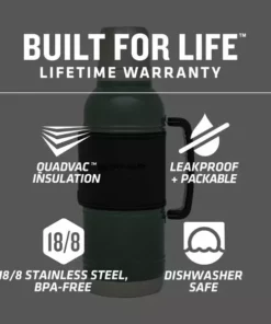 Best Sale ???? Stanley Legacy QuadVac™ Thermal Bottle | 2 QT ???? -Sweese Elegant Shop Web LIfestyle 10 09839 001 STANLEGACYQUADVACTHERMALBOTTLE2QTHAMMERTONEGREEN PT01