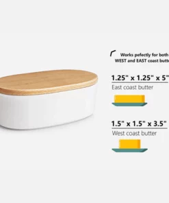 Deals ❤️ Sweese Airtight Oval Butter Dish with Lid ⌛ -Sweese Elegant Shop butterdish 3 3042843d 2e1d 43da bdc2 87237352754d