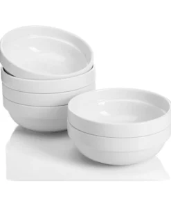 Cheapest ⌛ Sweese White Round Porcelain Stackable Bowls ????