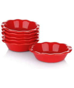 Outlet ✨ Sweese Ceramic Ruffled Mini Pie Pans ⭐ -Sweese Elegant Shop ceramicminipiepans 3