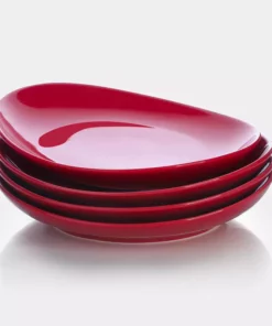 Best reviews of ???? Sweese Red Curved Porcelain Plates ????