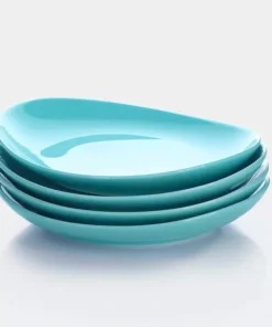 Flash Sale ❤️ Sweese Turquoise Curved Porcelain Plates ????