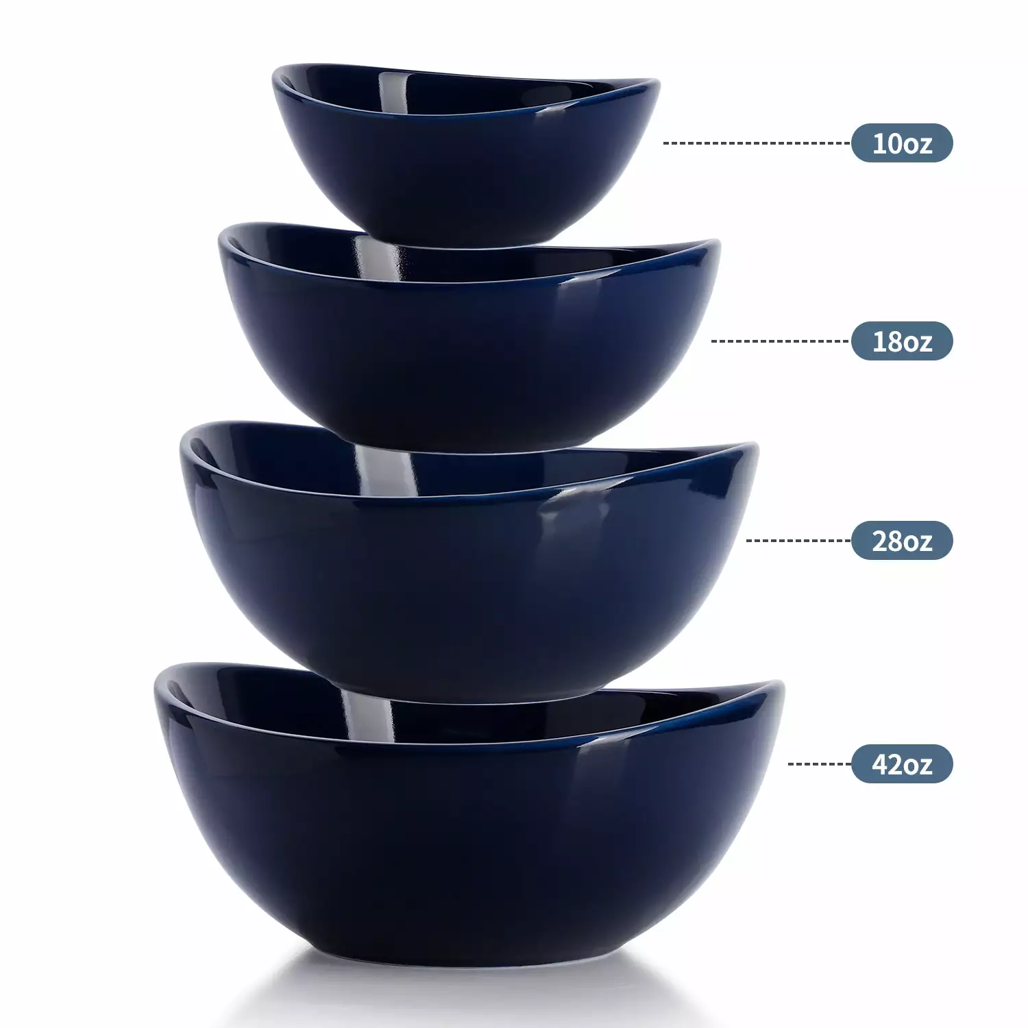 Budget ???? Sweese Navy Curved Porcelain Bowls ✔️ 3 Budget ???? Sweese Navy Curved Porcelain Bowls ✔️ - Image 3