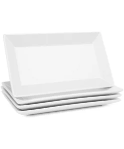 Buy ???? Sweese Stackable Rectangular Platters, Set of 4 ⌛ -Sweese Elegant Shop servingplatter 2