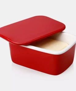Budget ???? Sweese Porcelain Butter Dish with Lid ???? -Sweese Elegant Shop sweese butter dish red c89ca63d 1b74 4188 a08d 438a6b7ebfad